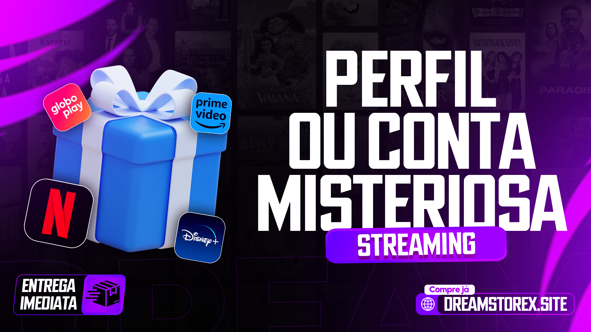 CONTA OU PERFIL MISTERIOSO (STREAMING)