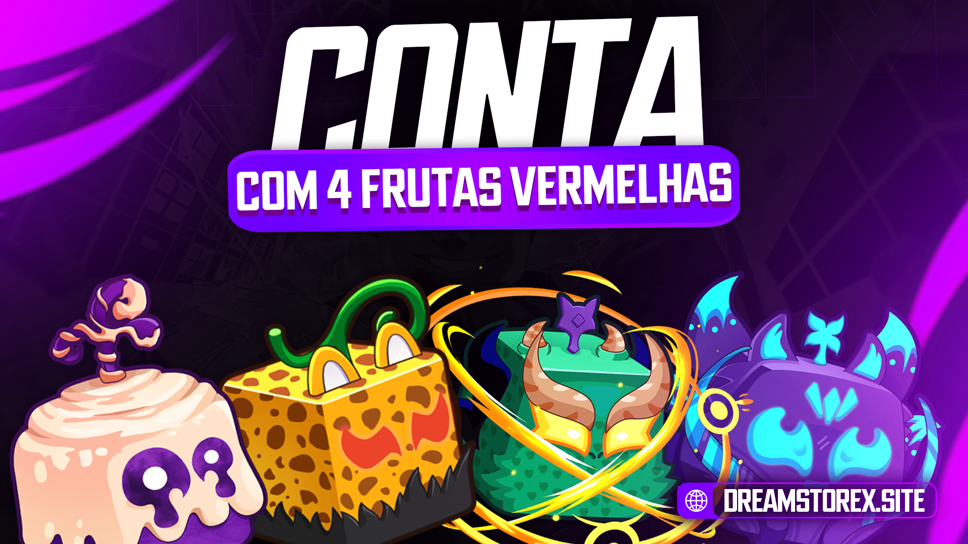 🔴 CONTA COM 4 FRUTAS VERMELHAS NO BAÚ!