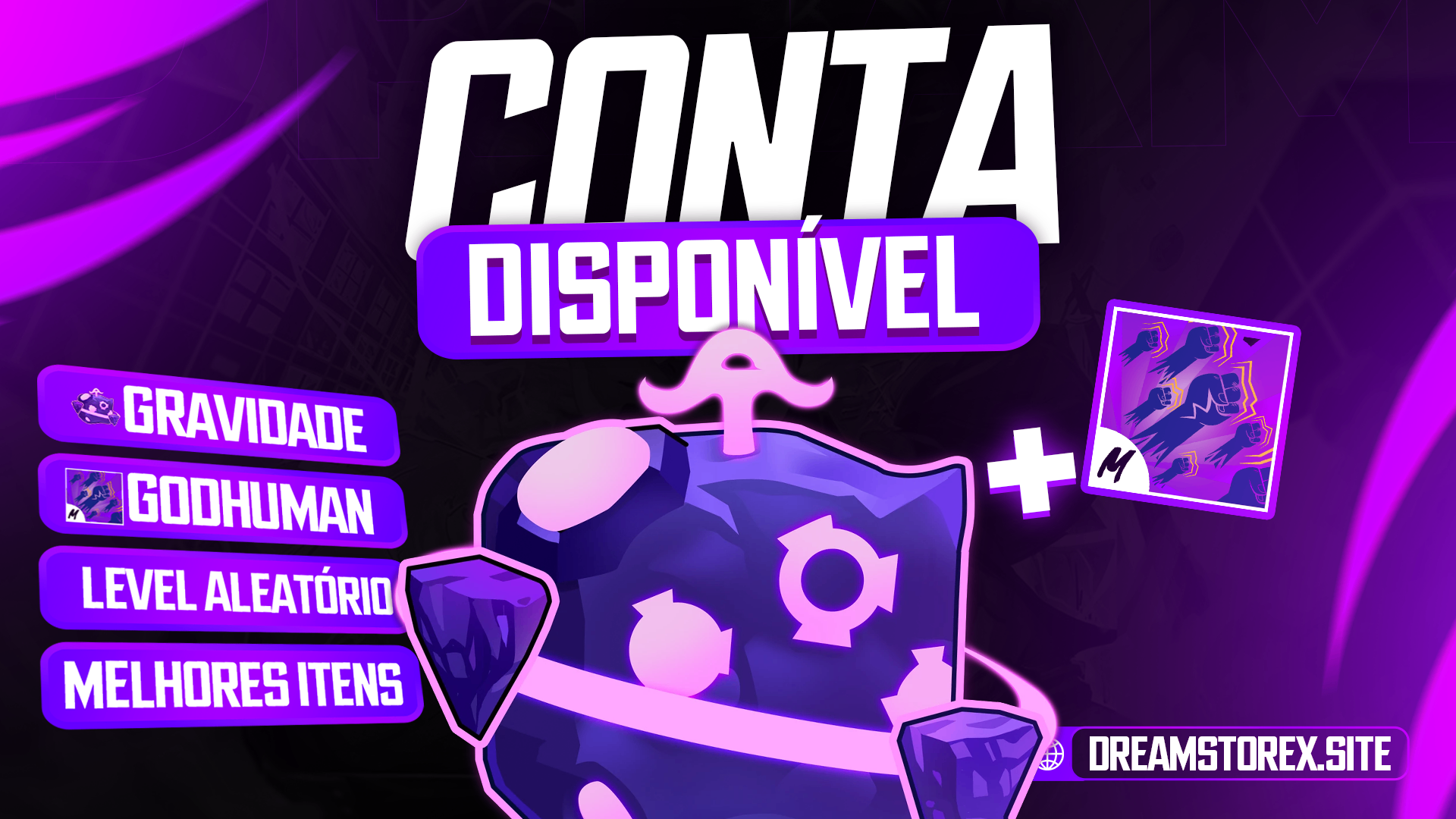 🪐 CONTA GRAVIDADE + GODHUMAN + LEVEL ALEATÓRIO!