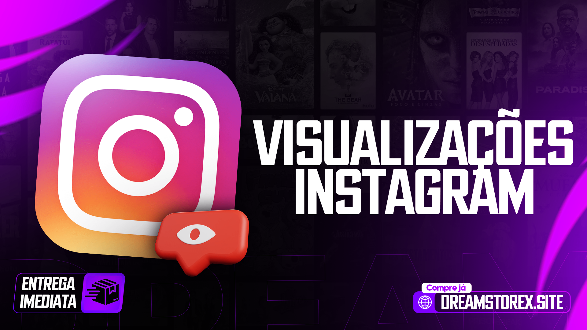 VISUALIZAÇÕES INSTAGRAM